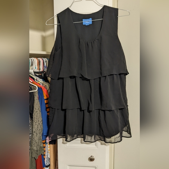 Simply Vera sleeveless, tiered, ruffle top - Picture 9 of 9